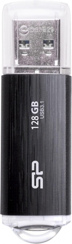 USB флаш памет USB памет SILICON POWER Blaze B02, 128GB, USB 3.2 Gen 1, Черен
