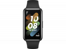 Смарт часовник Huawei Band 7, 1.47" AMOLED, Bluetooth 5.0, 5ATM, Android 6.0, Черен