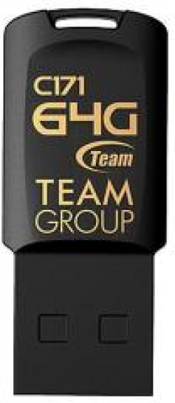 USB флаш памет USB памет Team Group C171, 64GB, USB 2.0, Черен
