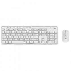 Клавиатура Logitech MK295 920-009824 + мишка / бял