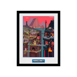 GBEYE MINECRAFT - Framed print World (30x40)