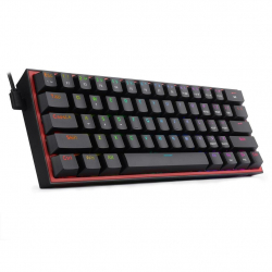 Клавиатура Механична геймърска клавиатура Redragon Fizz Pro K616-RGB, черна