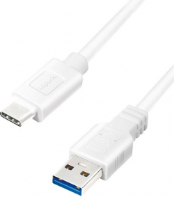 Кабел/адаптер Cable USB3.2 A-C, M-M, 3m, White, Logilink CU0177