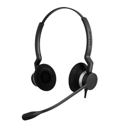 Слушалки Jabra BIZ 2300 Duo, USB, UC, слушалка с микрофон, черни