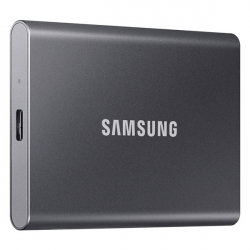 Хард диск / SSD Samsung T7, 1TB, 	USB 3.2, 1050 MB/sec, Сив