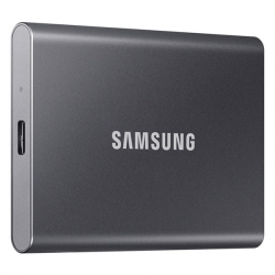 Хард диск / SSD Samsung T7, 1TB, USB 3.2, 1050 MB/sec, Сив