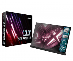 Други Допълнителен Екран ASRock 13.3" за монтаж на компютърна кутия