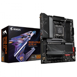 Дънна платка GIGABYTE B650 AORUS ELITE AX, Socket AM5, Wi-Fi 6E, DDR5