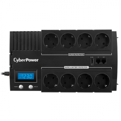Непрекъсваемо захранване (UPS) Десктоп енергоспестяващ UPS с AVR и LCD дисплей, 1000VA/600W, 8x Schukо