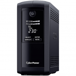 Непрекъсваемо захранване (UPS) Енергоспестяващ UPS с AVR и LCD дисплей, 700VA/390W, 4x Schuko
