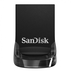 USB флаш памет SanDisk Ultra Fit, 128GB, USB 3.1, черна