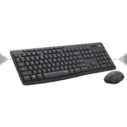Клавиатура Logitech MK295, Wireless, US, черна