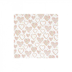 Goldbuch Хартия за опаковане, 50 х 70 cm, сърца с цветя