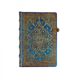 Канцеларски продукт Paperblanks Тефтер Azure, Mini, широки редове, твърда корица, 120 листа