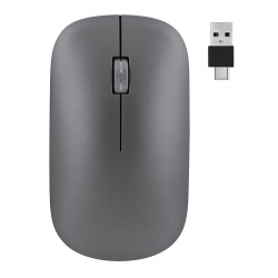 Мишка TNB iClick, Bluetooth, с 3 бутона, 1600 dpi, сива