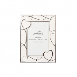 Аксесоар за фотоапарат Goldbuch Рамка за снимка Hearts, метална, 10 х 15 cm