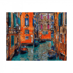  Foska Комплект рисуване по номера Венеция, 40 x 50 cm