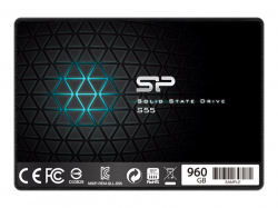 Хард диск / SSD Silicon Power Slim - S55 960GB SSD SATAIII (3D NAND) SLC Cache, 7mm 2.5'' Blue - Max 560-530 MB-s, EAN: 4712702636963