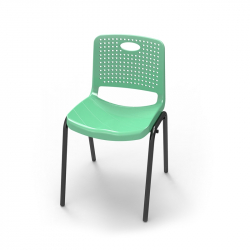 Ученически стол RFG Stilo, от V до VIII клас, 380 х 350 х 430 mm, полипропилен, зелен