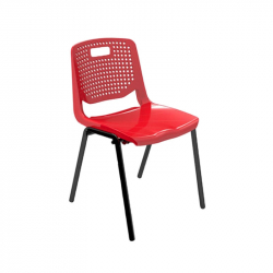 Ученически стол RFG Stilo, от VIII до XII клас, 430 х 425 х 460 mm, полипропилен, червен