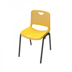 Ученически стол RFG Stilo, от VIII до XII клас, 430 х 425 х 460 mm, полипропилен, жълт