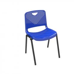Ученически стол RFG Stilo, от VIII до XII клас, 430 х 425 х 460 mm, полипропилен, син