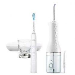 Бяла техника PHILIPS Electric toothbrush Diamond Clean 9000 + Airfloss white