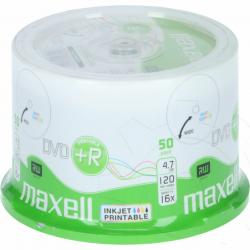 Други DVD+R MAXELL, 4,7 GB, 16x, Printable, 50 pk cake box