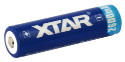 Батерия Акумулаторна батерия XTAR за фенери със защита, 2600mAh, Li-ion