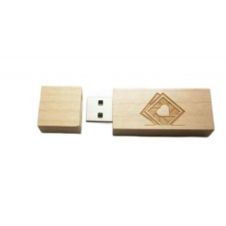 USB флаш памет ESTILLO SD82, 32GB, USB 2.0, Дървена, Без лого