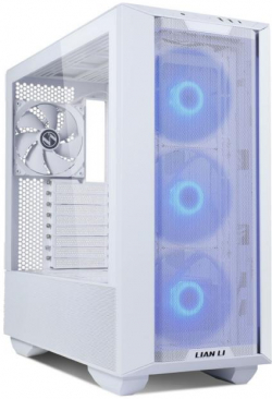 Кутия Кутия Lian-Li LANCOOL III RGB Mid-Tower, Tempered Glass, Бяла