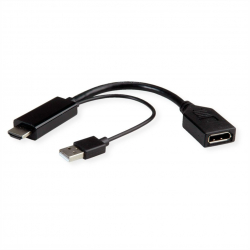 Кабел/адаптер ROLINE 12.03.3147 :: 4K HDMI към DisplayPort v1.2 адаптер, активен, M-F