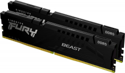 Памет FURY Beast Black 16GB(2x8GB) DDR5, 4800MHz, CL38, KF548C38BBK2-16