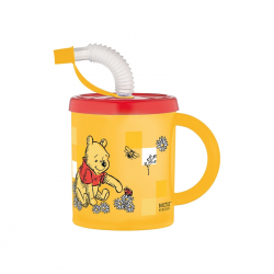 Продукт Disney Чаша със сламка и дръжка Winnie the Pooh, 210 ml