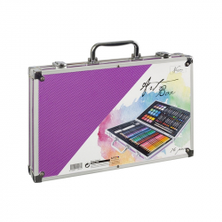 Nassau Комплект за рисуване, в метално куфарче, 79 части