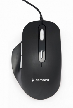 Мишка Оптична мишка Gembird MUS-6B-02, LED, USB, черна