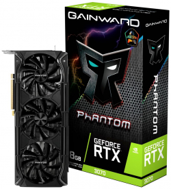 Видеокарта Gainward GeForce RTX 3070 8GB GDDR6 Phantom+
