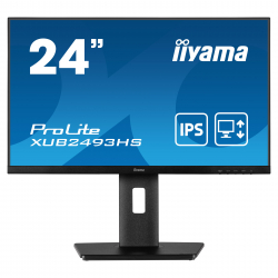 Монитор IIYAMA XUB2493HS-B5, 23.8" IPS, FHD 1920X1080,матов, HDMI,черен