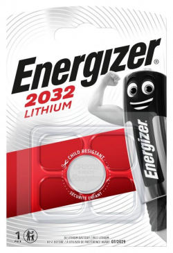 Батерия Бутонна батерия литиева ENERGIZER CR2032. 3V, 1pk блистер