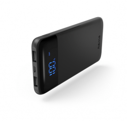 Батерия за смартфон Hama LED10, 10000 mAh, USB-A, USB-C, Черна