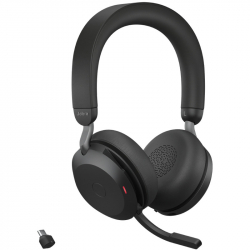 Слушалки Jabra EVOLVE2 75 слушалки, Bluetooth, UC, АNC, Link380, USB-C, черни