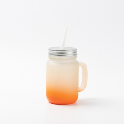 BESTSUB Буркан за сублимация Frosted, оранжев, 350ml