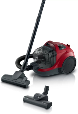 Прахосмукачка Bosch BGC21X350, SER4 Bagless vacuum cleaner, 750 W, 2.0 L, 78 dB(A), Red на най-ниска цени
