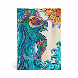 Канцеларски продукт Paperblanks Тефтер Ocean Song, широки редове, твърда корица, 80 листа