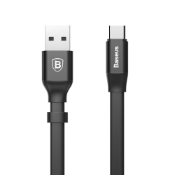 Кабел/адаптер Baseus Nimble CATMBJ-01 USB Type C - USB-A Quick charge 2A 23см дължина, черен цвят