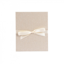 Аксесоар за фотоапарат Goldbuch Албум-книга, за 10 снимки, с ленена корица и панделка, 16 х 19 cm, бежов