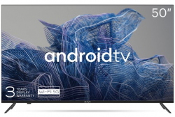 Телевизор 50', UHD, Google Android TV, Black, 3840x2160, 60 Hz, , 2x10W, 70 kWh-1000h , BT5