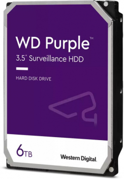 Хард диск / SSD WD Purple 6TB SATA HDD 3.5inch internal 256MB Cache