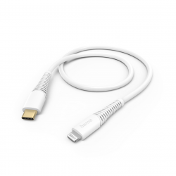 Кабел/адаптер Кабел HAMA, Lightning - USB-C, 1.5м, За Apple iPhone, Бял