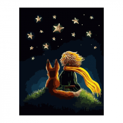  Foska Комплект рисуване по номера Малкият принц, 40 x 50 cm